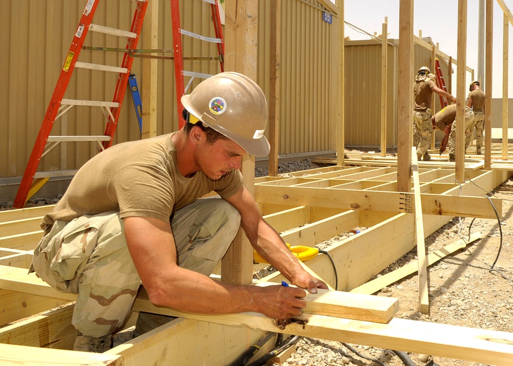 NMCB 1 helps renovate Wounded Warrior Unit barracks