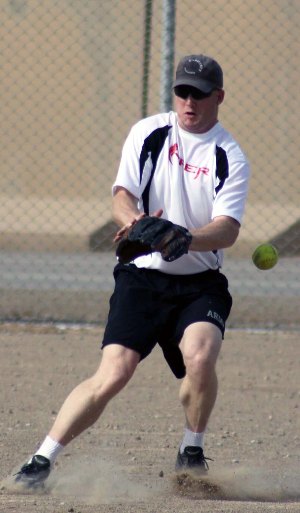 Soldier finds solace in softball while deployed