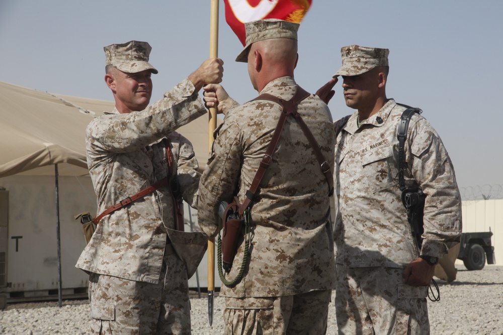 Marine logistics squadron welcomes new commanding officer to Afghanistan