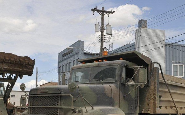 Communities, Guard look forward to recovery while floodwater slowly recedes