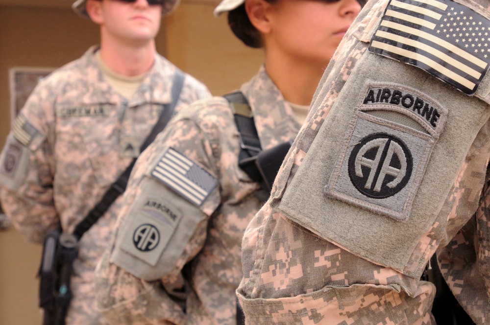 Falcon paratroopers earn coveted 'AA' combat patches