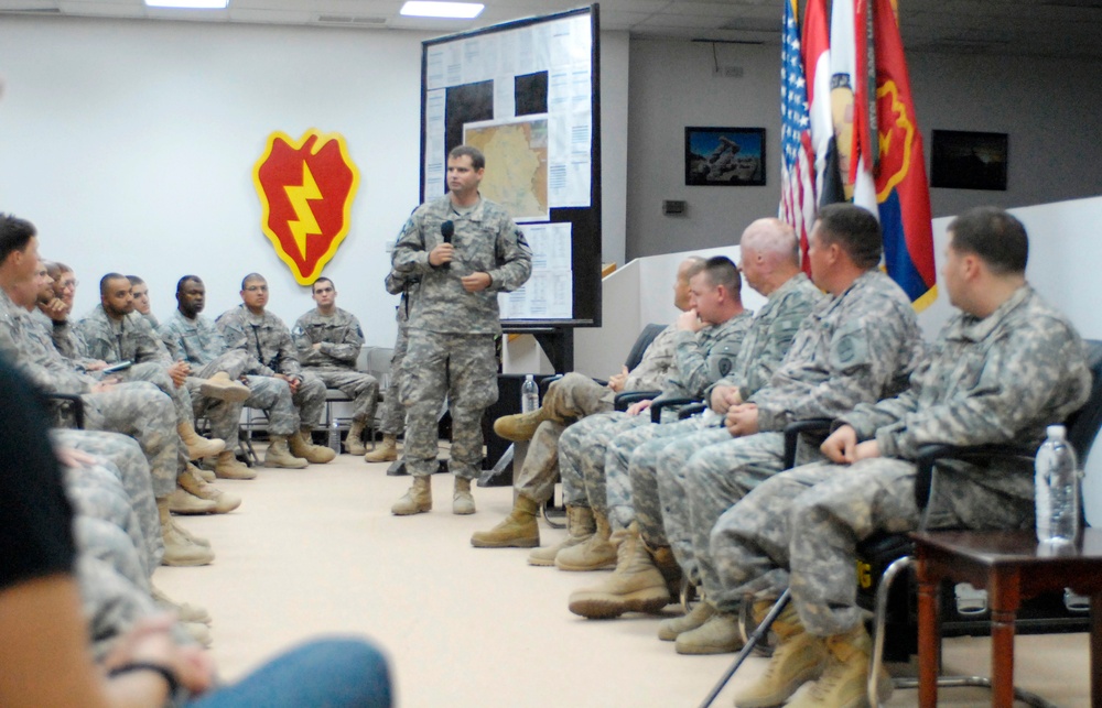 ‘Dagger’ Brigade soldiers welcome back Wounded Warriors to Camp Liberty