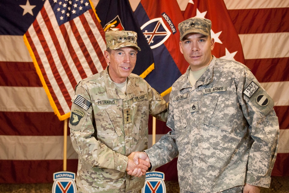 Affirmation and re-enlistment on Kandahar Airfield