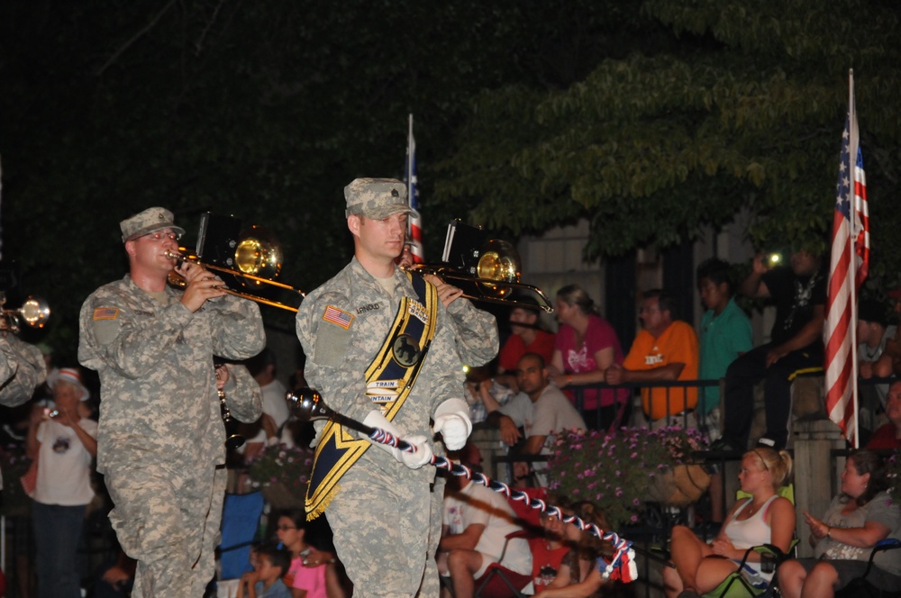 100th band marches in first Fourth of July parade