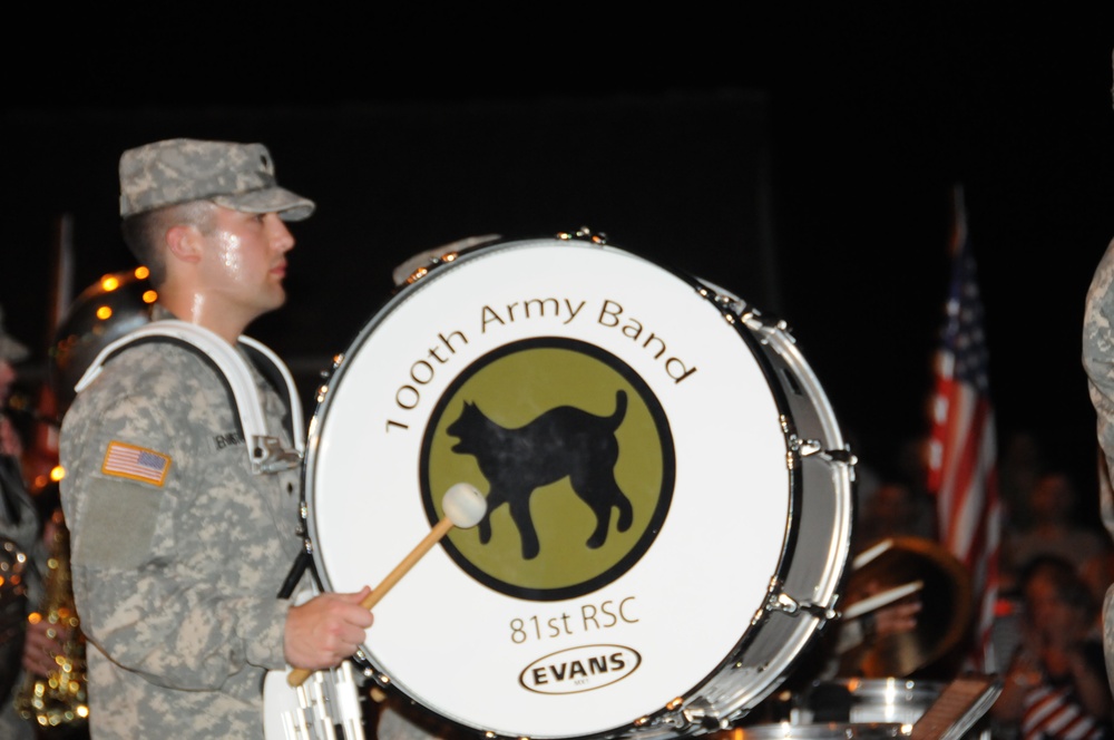 100th band marches in first Fourth of July parade