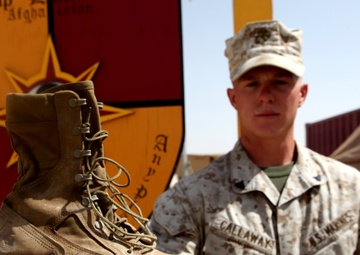 Marine survives close encounter with anti personnel mine