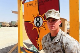 Marine survives close encounter with anti personnel mine