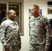 Brig. Gen. Jesse R. Cross speaks with Maj. Gen. Kenneth S. Dowd