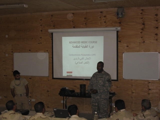 Iraqi Prime Power Production Course students learn CPR