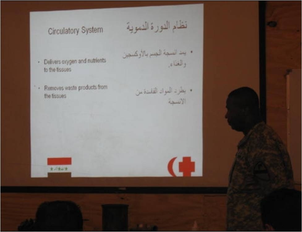 Iraqi Prime Power Production Course students learn CPR