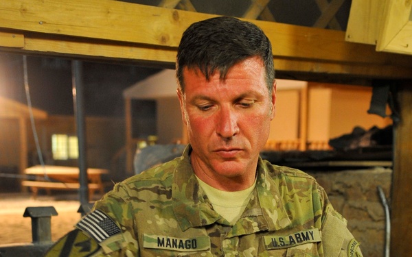 Weekly pizza night in Bagram