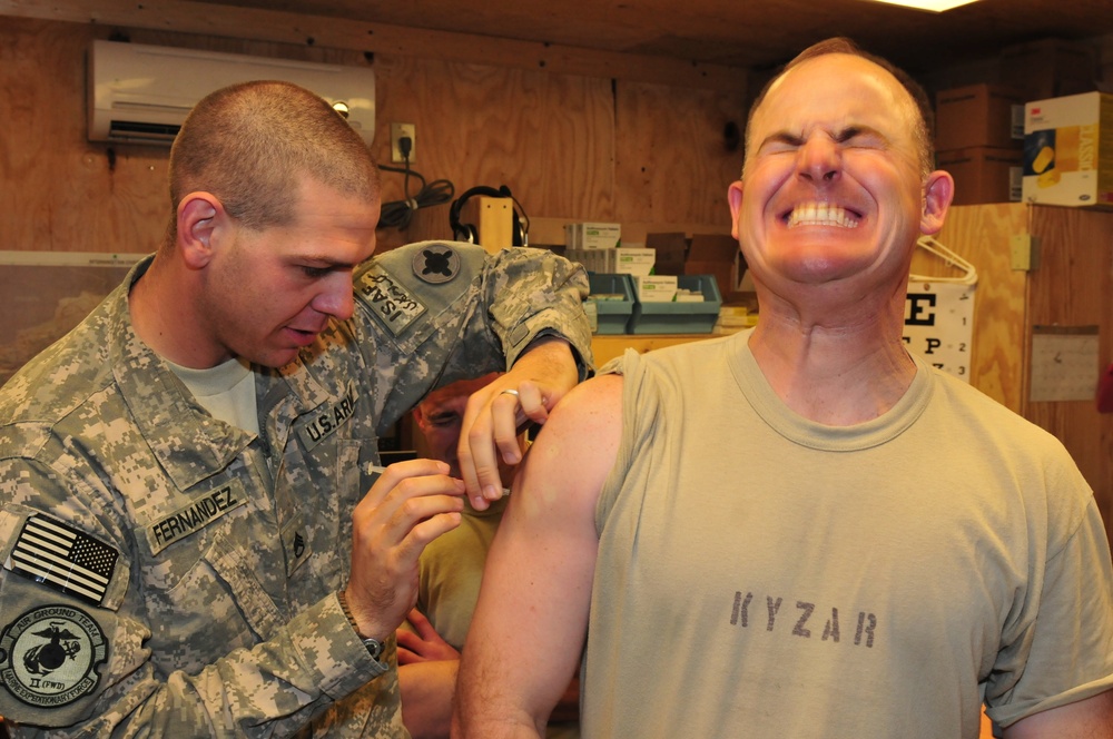 Staying current on vaccinations in Afghanistan