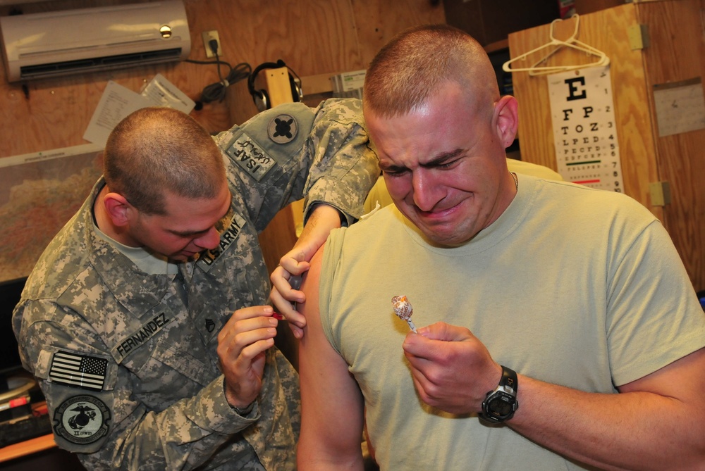 Staying current on vaccinations in Afghanistan