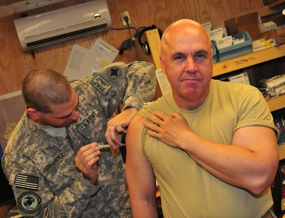 Staying current on vaccinations in Afghanistan