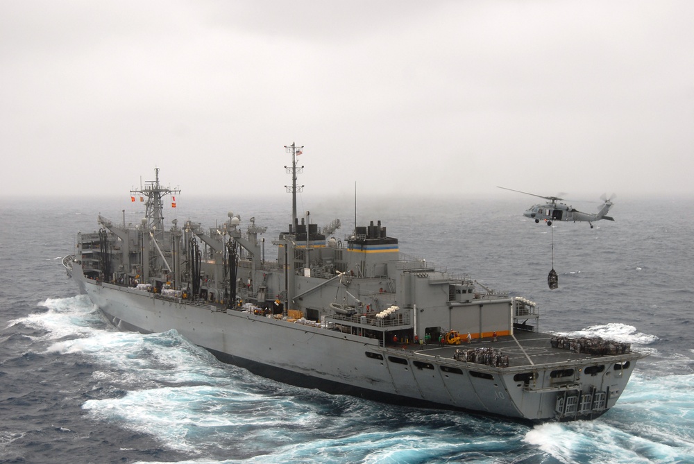 USS Ronald Reagan action