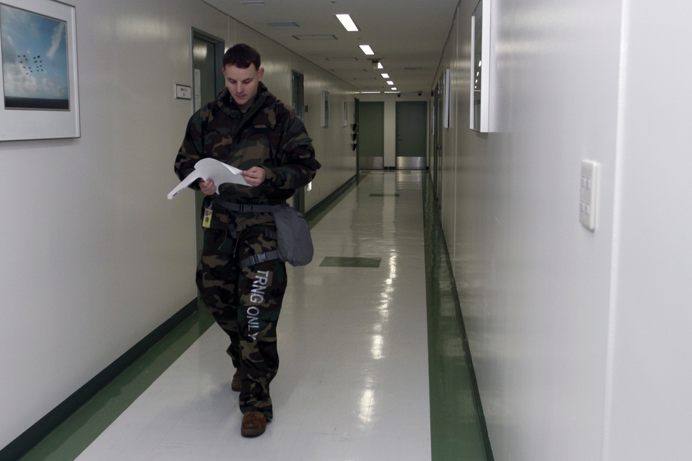 MAG-12 service members dress to impress during MOPP training