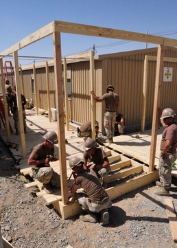 Seabees upgrade Wounded Warrior care center on KAF