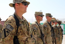 1st ACB celebrates Independence Day with combat patch ceremonies