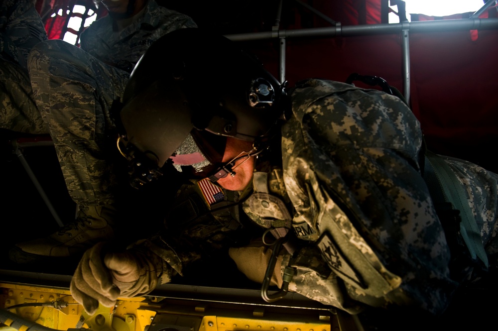 RED HORSE airmen conduct air drop and sling load training with Nevada Army National Guard