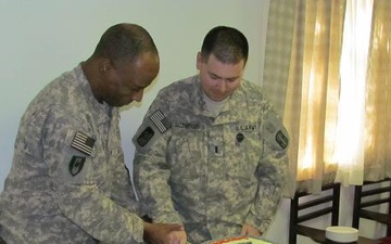 Soldiers in Afghanistan celebrate 94th birthday of the Army Medical Service Corps