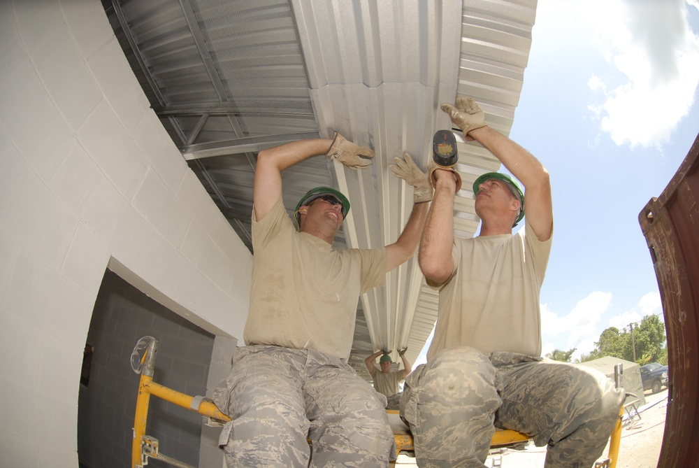 114th Fighter Wing, Suriname military work together on next phase of clinic construction
