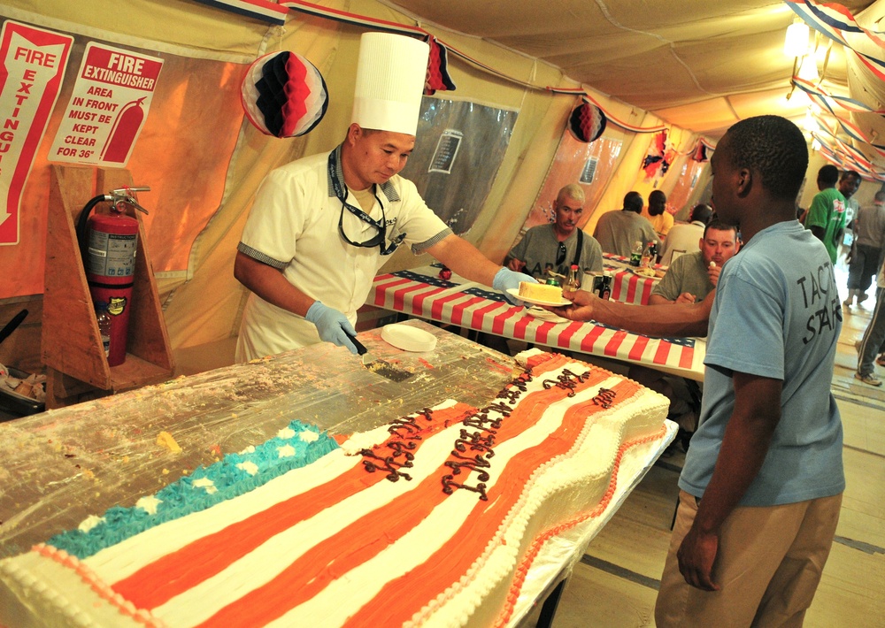 Task Force Logfire celebrates July 4 with food, exercise and talent