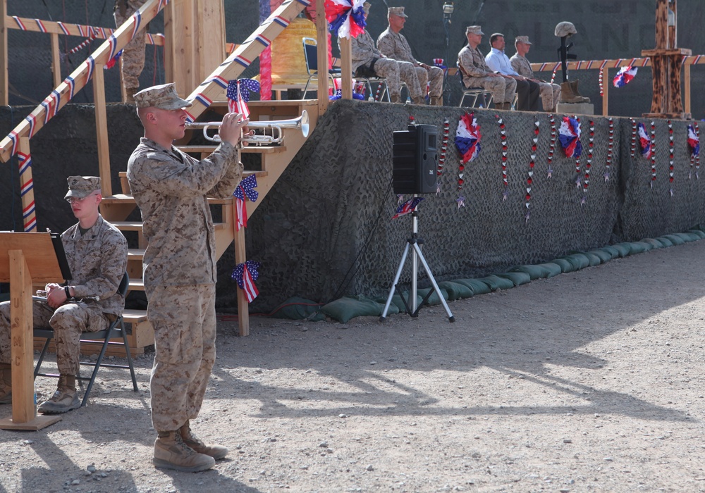 Service members celebrate Fourth of July at Camp Leatherneck