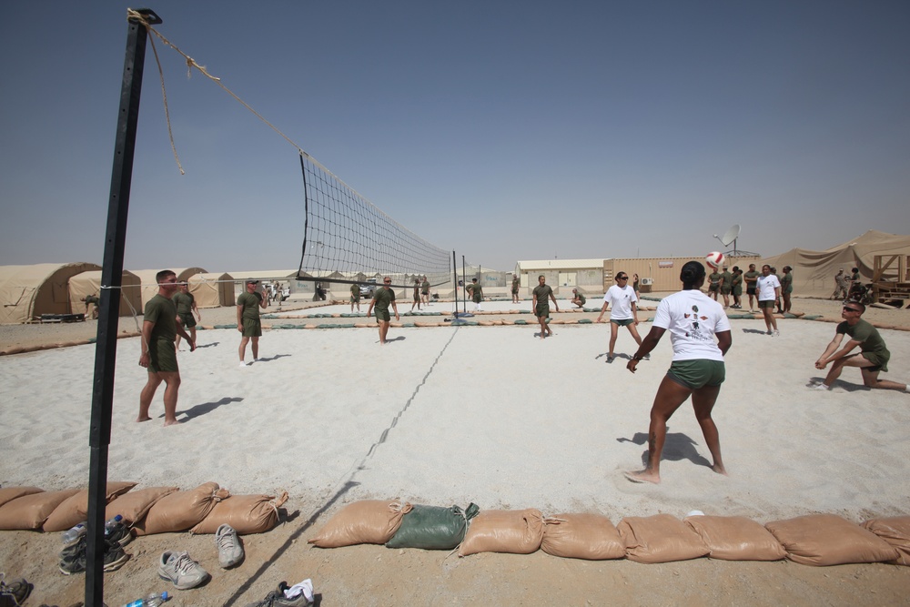 Service members celebrate Fourth of July at Camp Leatherneck