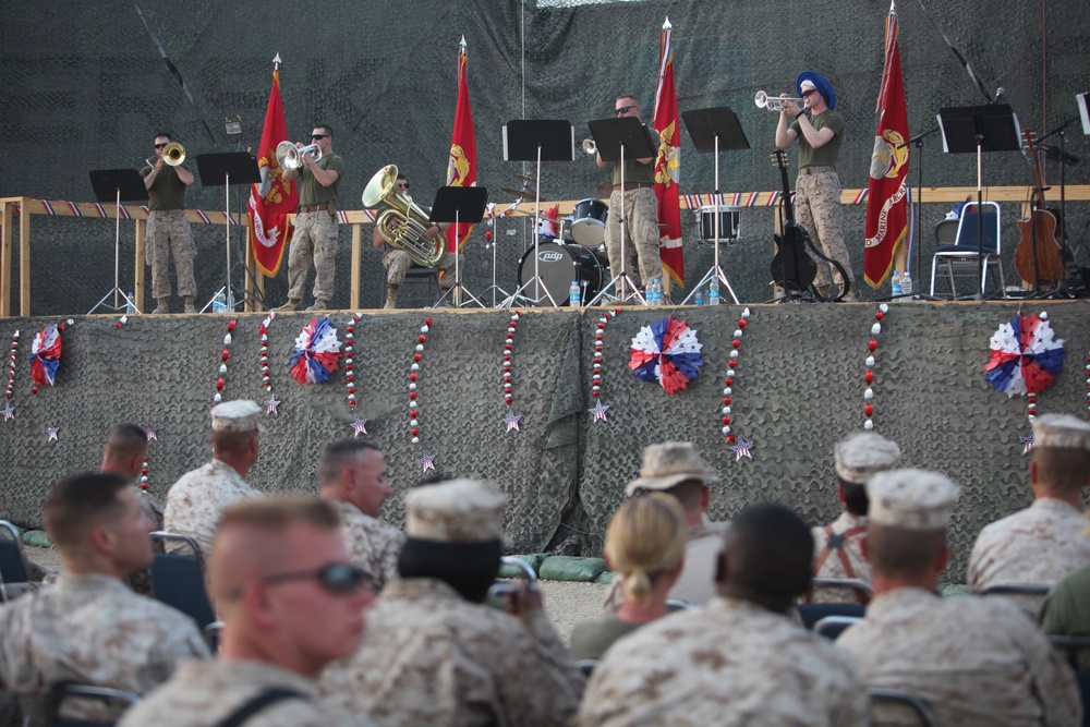 Service members celebrate Fourth of July at Camp Leatherneck