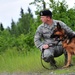 Airmen and military working dogs of 673d Security Forces Squadron train jointly with TSA officers and dogs