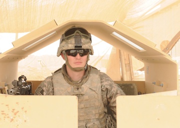 Company D soldiers provide security for Contingency Operating Base Speicher