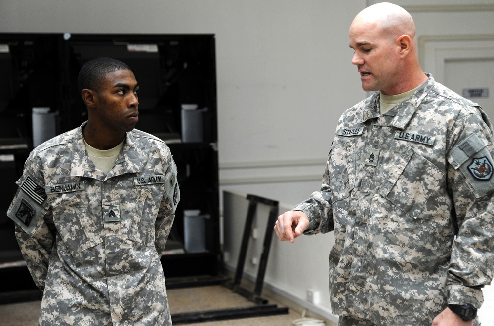 Once homeless, Staples blazes trail to top of Army career field