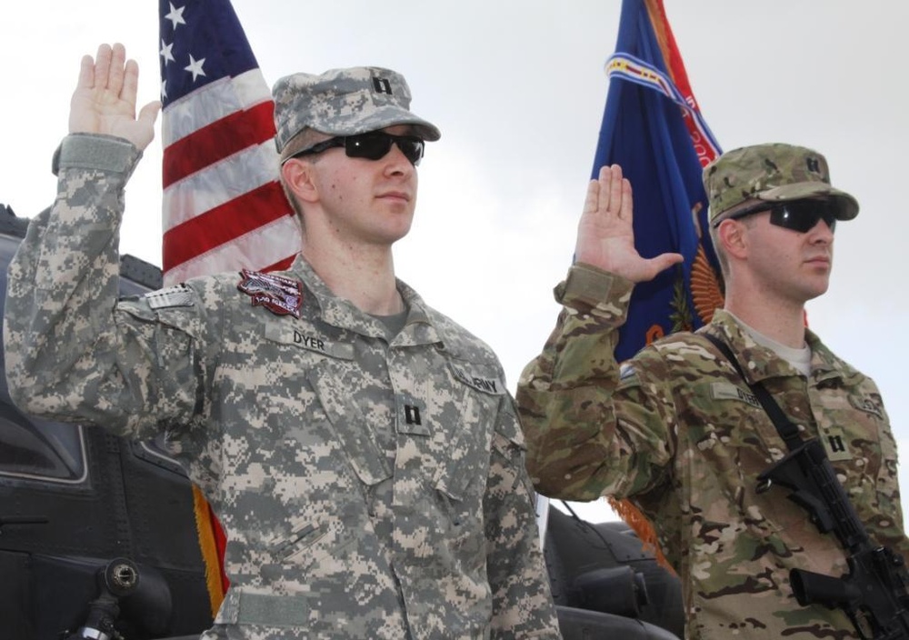 Twins promoted to captain on FOB Salerno