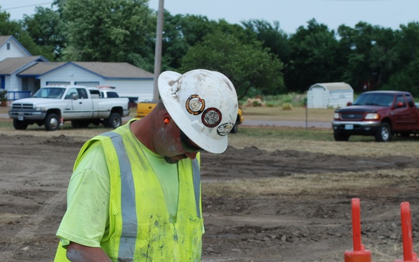 Temporary housing construction in Joplin, Mo.