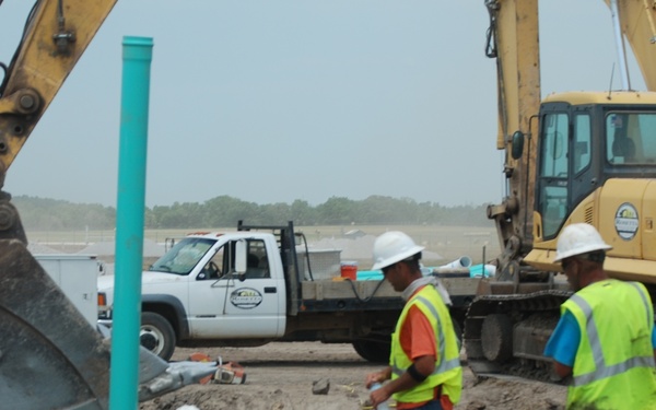 Temporary housing construction in Joplin, Mo.