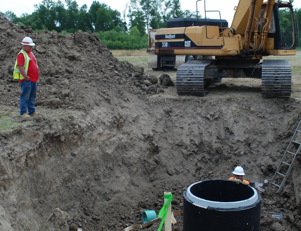 Temporary housing construction in Joplin, Mo.