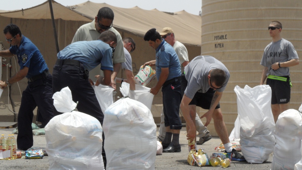 Chargers assist humanitarian aid in Basrah
