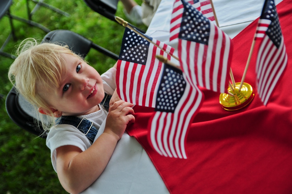 Waiting for her soldier