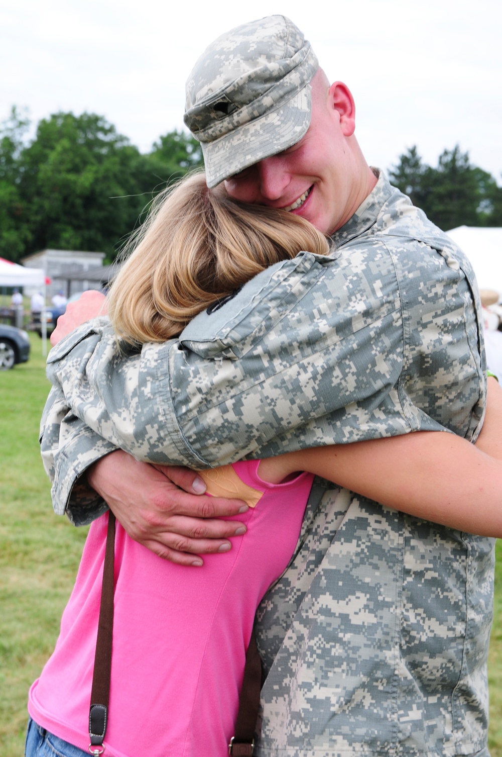 Saying hello at Serving Our Troops - St. Paul to Fort McCoy