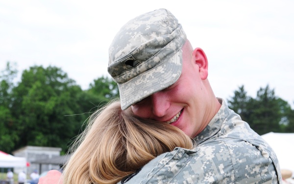 Saying hello at Serving Our Troops - St. Paul to Fort McCoy