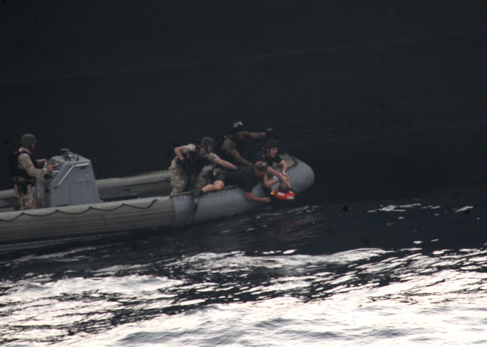 USS Philippine Sea rescue situation