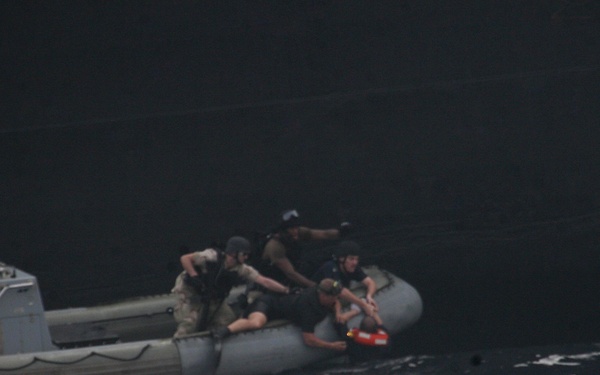 USS Philippine Sea rescue situation
