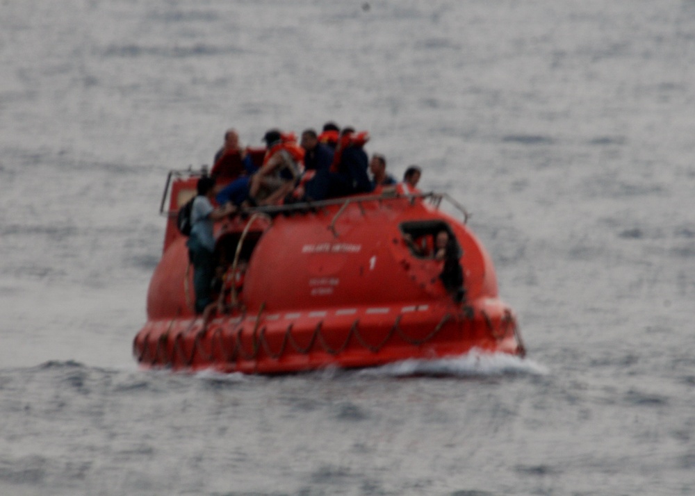 USS Philippine Sea rescue situation