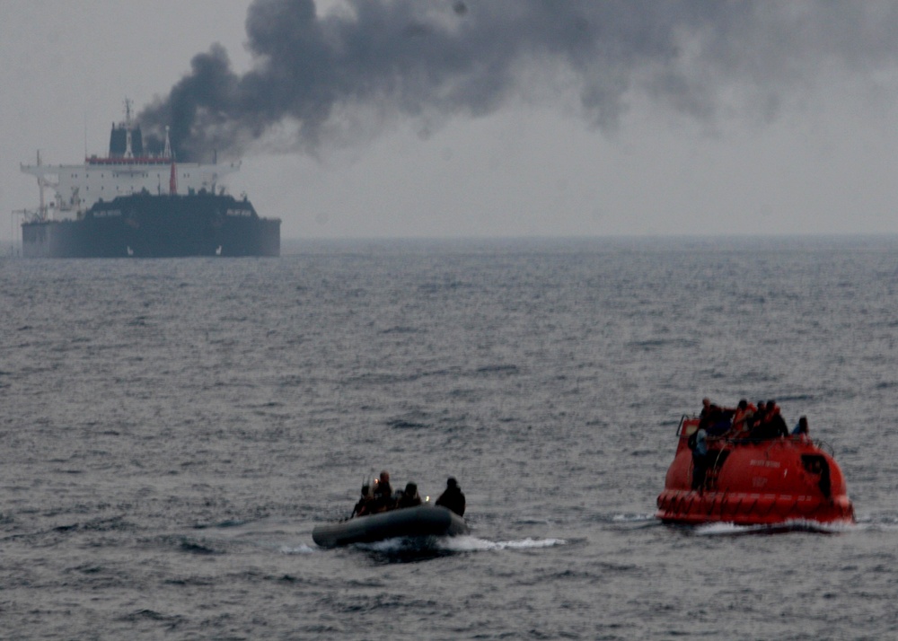 USS Philippine Sea rescue situation