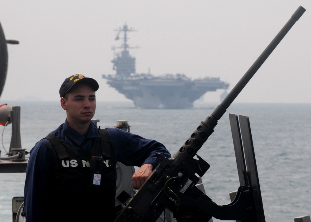 USS Curtis Wilbur action