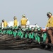 USS George H.W. Bush flight deck safety drills