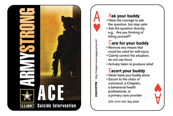 Suicide prevention ACE card