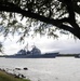 USS Chosin departs Pearl Harbor after maintenance