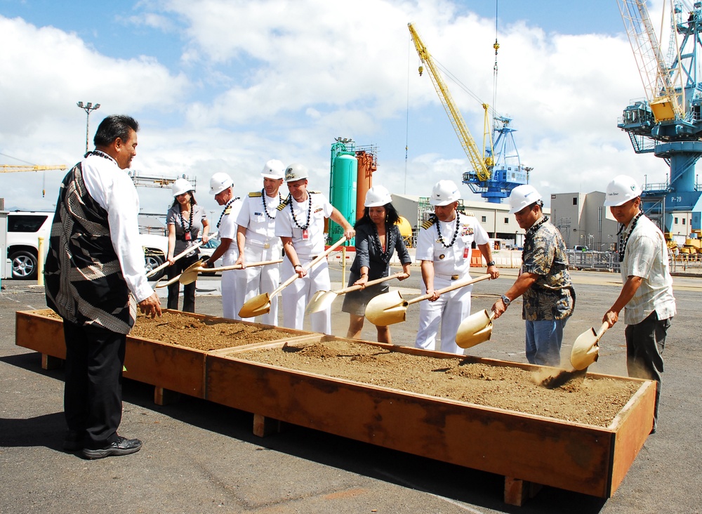 Groundbreaking ceremony at Pearl Harbor Naval Shipyard