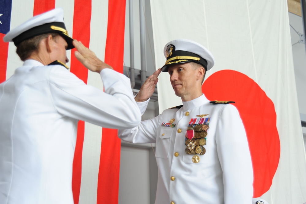 Change of command ceremony at NAF Misawa